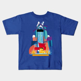 Dudley Do Right's Ripsaw Falls Kids T-Shirt